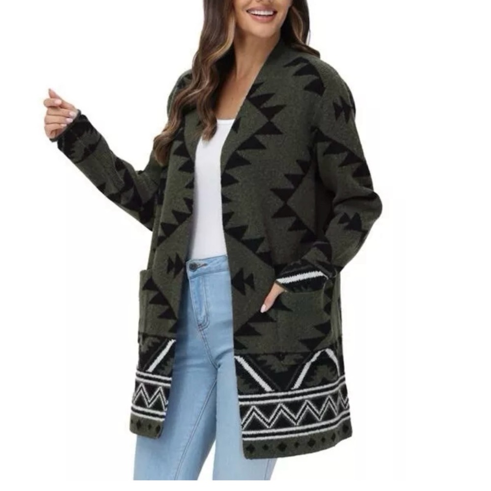 Frye Ladies' Patterned Cardigan Sweater